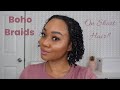 Boho Braids on Short Hair