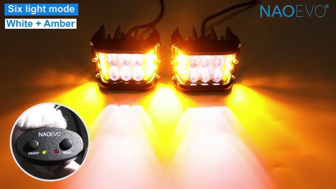 6 MODES SERIES White/Amber LED LIGHT BARS (22