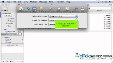 How to subscribe to RSS feeds in apple mail
