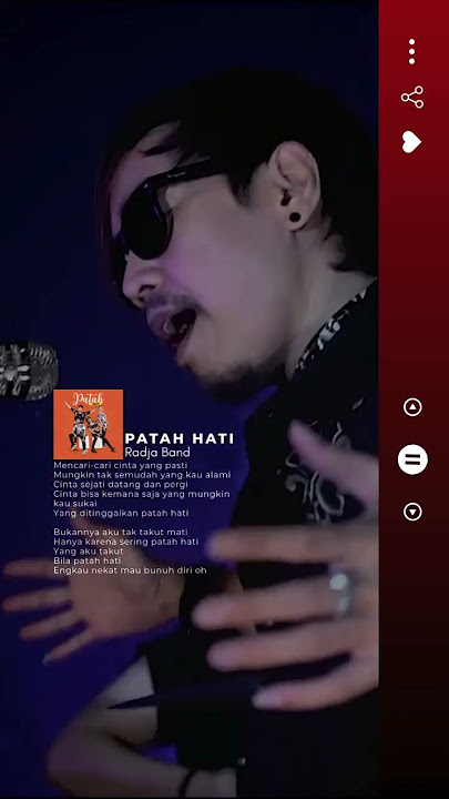 Patah hati - Kisah yang pernah kita rasakan bisa jadi lagu. #radja