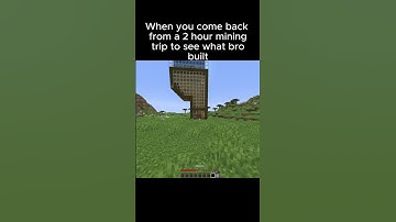 When you come back from a 2 hour mining trip to see what bro built...