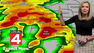 Thumbnail Metro Detroit weather forecast March 30, 2023 -- Noon Update