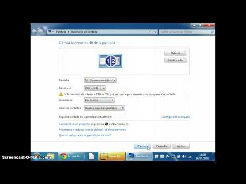 Vídeo: Com Canviar La Resolució