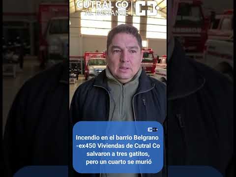 Darío Campos, jefe del cuartel de Bomberos Voluntarios de Cutral Co