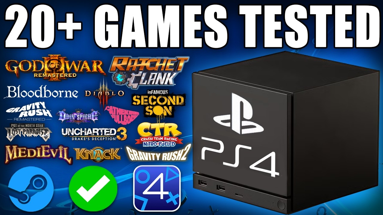 20+ PS4 Games Tested On Steam Machine: ShadPS4 PlayStation 4 Emulation Performance Test