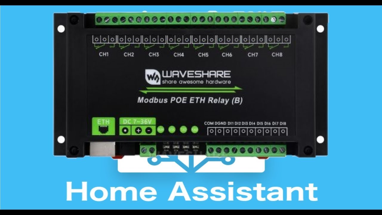WAVESHARE MODBUS POE ETH RELAY B HOME ASSISTANT