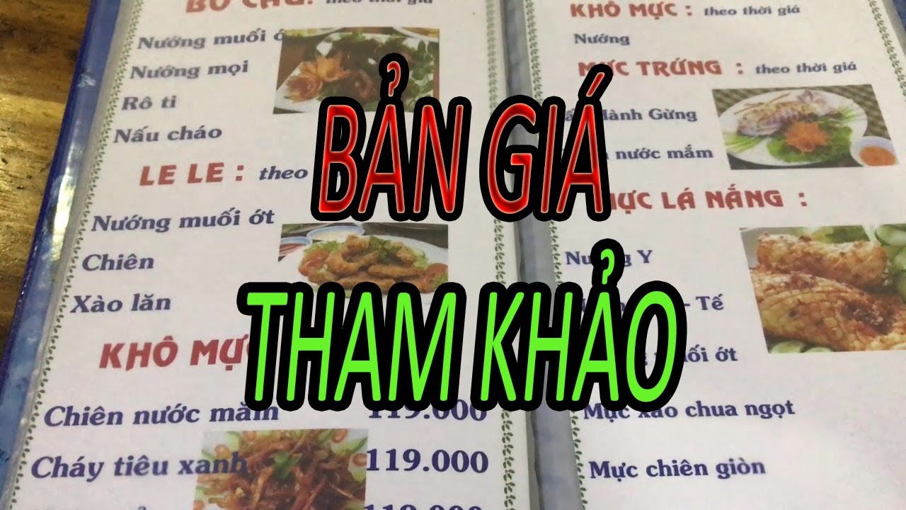 thực đơn quán bia bình dân 2022 Update Thực đơn quán nhậu
