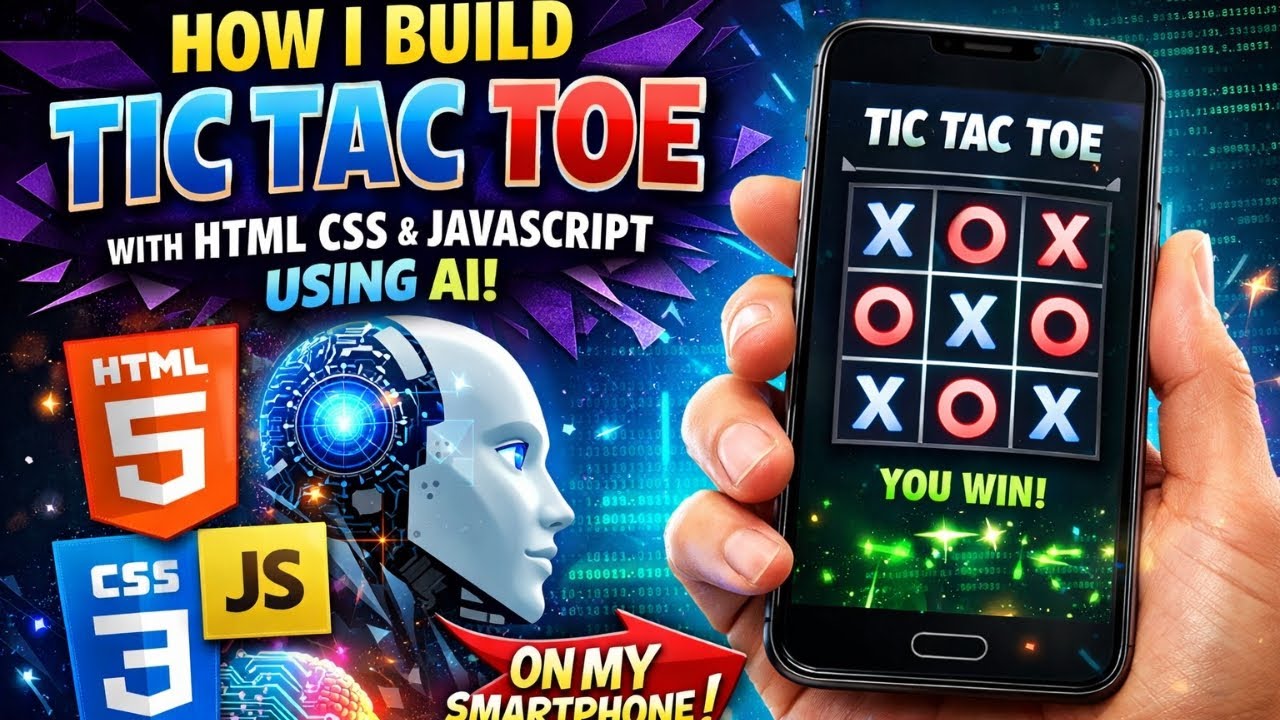 How i Build Tic Tac Toe with HTML CSS JavaScript Using AI with my ...