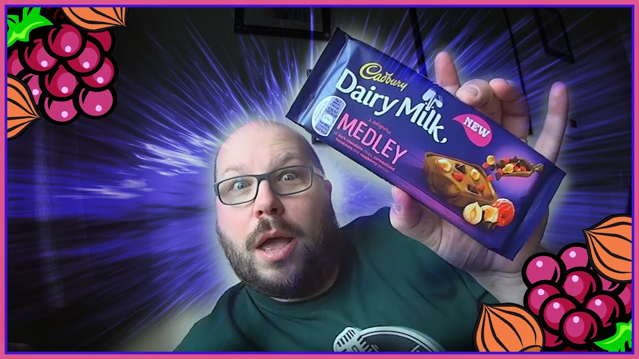 Cadbury Dairy Milk Medley (Raspberry, Hazelnut) Review YouTube