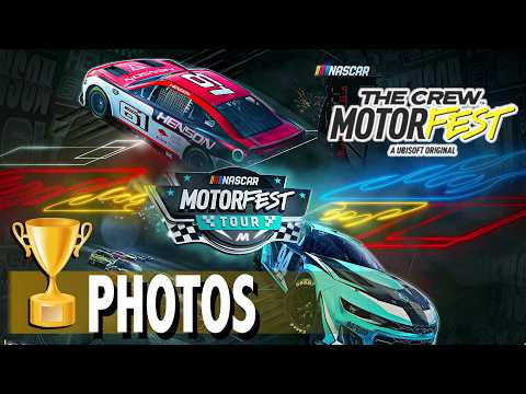 PHOTO NASCAR - STAND - STAND DE L'OVALE & VOITURE CUP NASCAR MOTORFEST TOUR  - THE CREW MOTORFEST