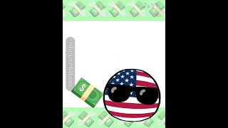 money money green green - #countryballs #edit #shorts