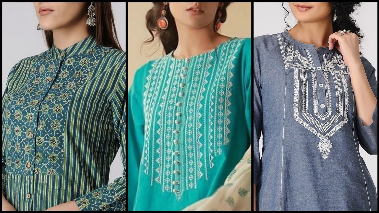40 Neck Designs To Try With Winter Dresses/Casual & Formal Shirts Neck Designing Idea's