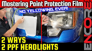 How To PPF Headlights Tutorial - 2 Techniques - (No More YELLOWING!!)