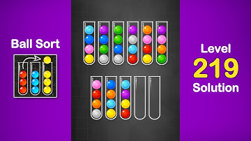 Ball Sort Puzzle Solution Level 219