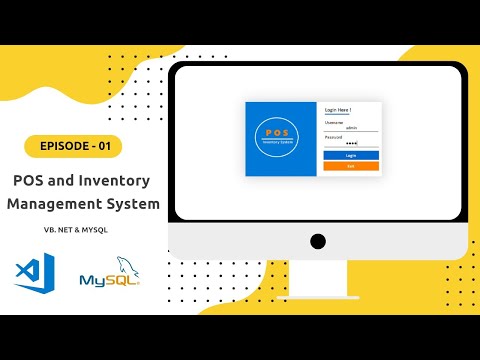 POS and Inventory Management System in VB.NET and MySql database - Part 1 | VB.NET Tutorial