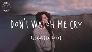 Alexandra Porat - Don't Watch Me Cry (Lyric Video) Resimi