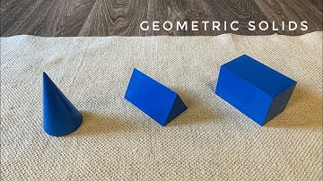 Montessori Geometric Solids - Cone, Rectangular Prism + Triangular Prism!