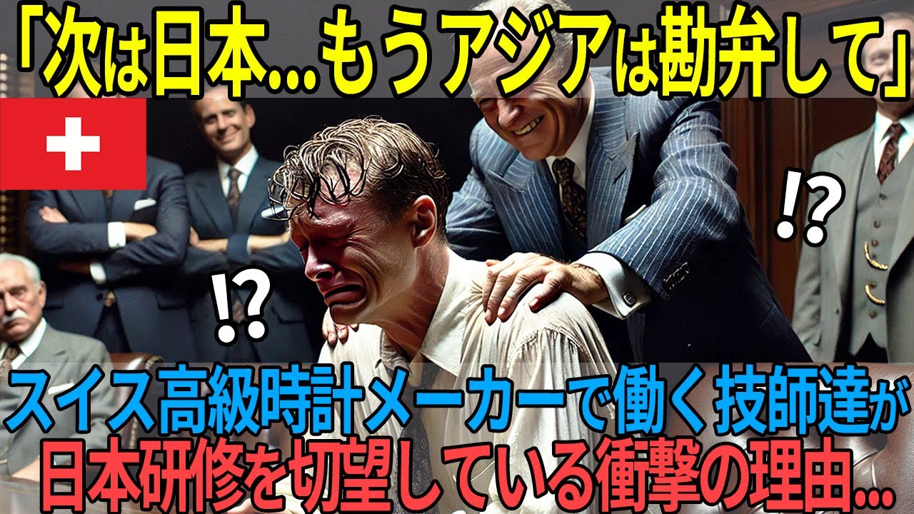 「私が日本担当ですか？」スイス高級時計メーカーの技師たちが日本研修を懇願する衝撃の理由【海外の反応】