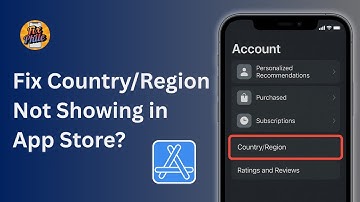 How To Fix Country Or Region Option Not Showing In App store