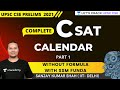 CSAT | Calendar | Without Formula | UPSC CSE/IAS 2021/22 | Sanjay Kumar Shah