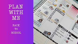 Plan with me | First week back in college | Erin Condren Vertical Planner