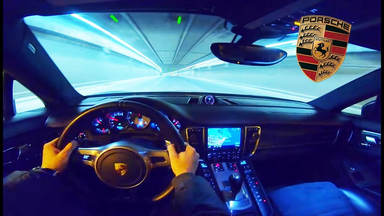 PORSCHE PANAMERA GTS - NIGHT POV DRIVE & ACCELERATION 0-200 KM/H