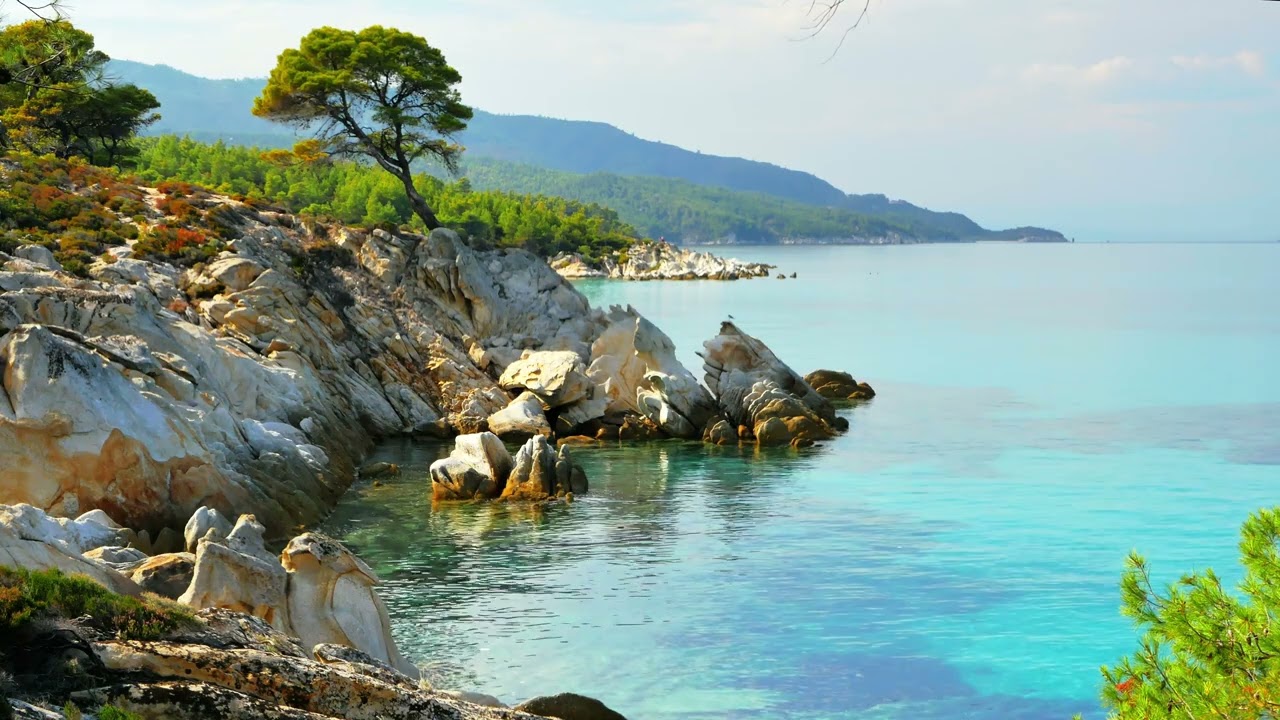 Tranquil Mediterranean Coastline 3 Hour 4K Video With Relaxing Tranquil Mediterranean Coastline 3 Hour 4K Video With Relaxing