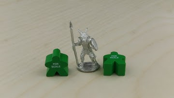 Goatman With Spear & Shield - Board Game Pieces from The Game Crafter