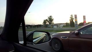 Tesla Model X P90D vs BMW M5 F10. Фура 170 км в час обгоняет!!!