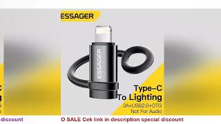 Essager Lighting To Type C Adapter 3A Fast Charging IOS Female to Type-C Male Connector For IPhone 1