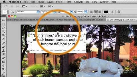 Photoshop CS5 103: Adding Text To Images - 10 Adding Text Over the Cover