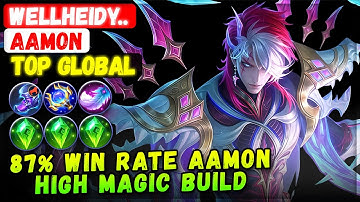 87% Win Rate Aamon Double Holy Crystal Build [ Top Global Aamon ] wellheidy..  Mobile Legends Build