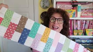PART 17 - SAMPLER ROW QUILT ~ Wonky Checkerboard Row