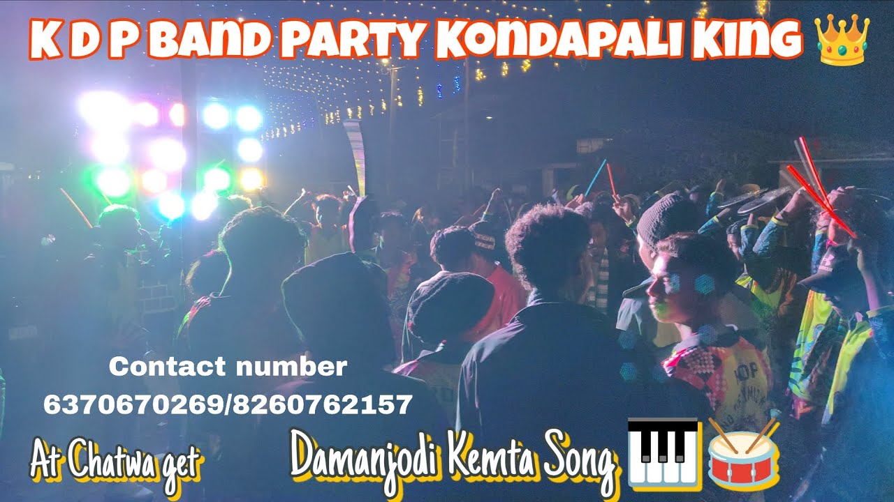 Damanjodi Trending Kemta Song 🎹🥁 K D P Band Party Kondapali King 👑 Contact np  6370670269/8260762157