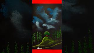 How to draw soft pastel drawing easy step by step || beautiful landscape drawing   #shortfeed