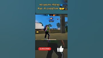 I am play 1v1 coustom with my friend 👥❤️ #freefire #1v1custom  #shortvideo #like #subscribe #support