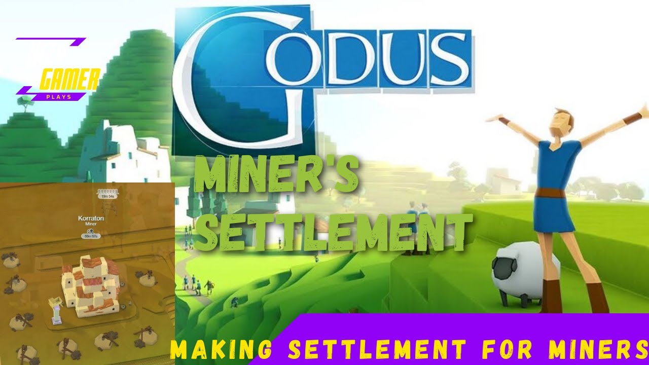Playing Godus in 2021| Making settlement for miner to reach 50 mines| Godus For Android