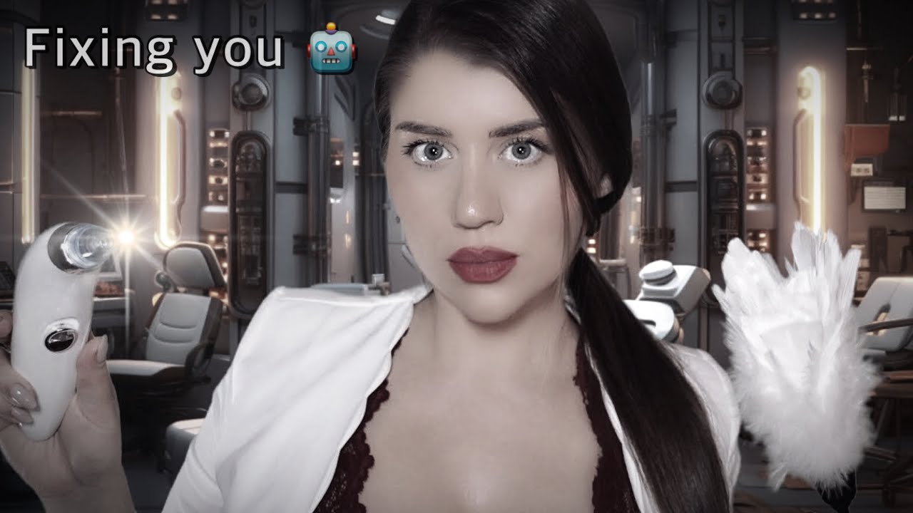 B&W ASMR | Robot Repair (Fixing You) 🤖