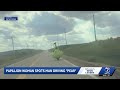 Florida sculptor spotted driving through Papillion in pear-shaped vehicle