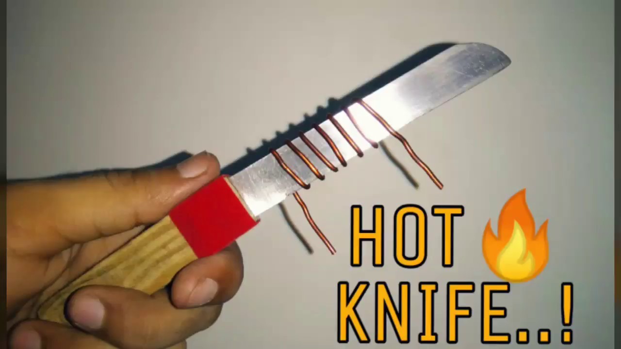 How to make diy hot knife can cut anything.. very easy 