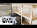 DIY Garage Shelves // How-to