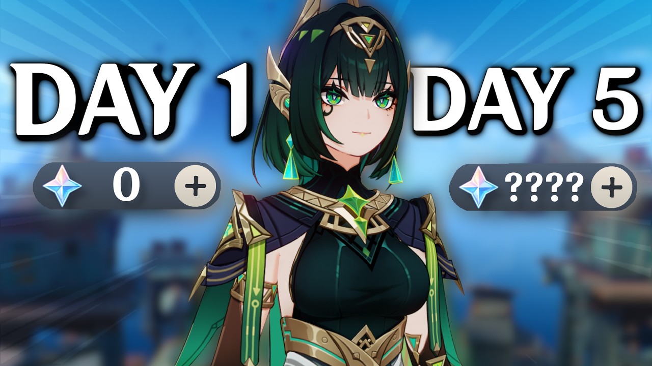 I Spent 5 DAYS Farming Primogems in Genshin Impact for Nefer - YouTube