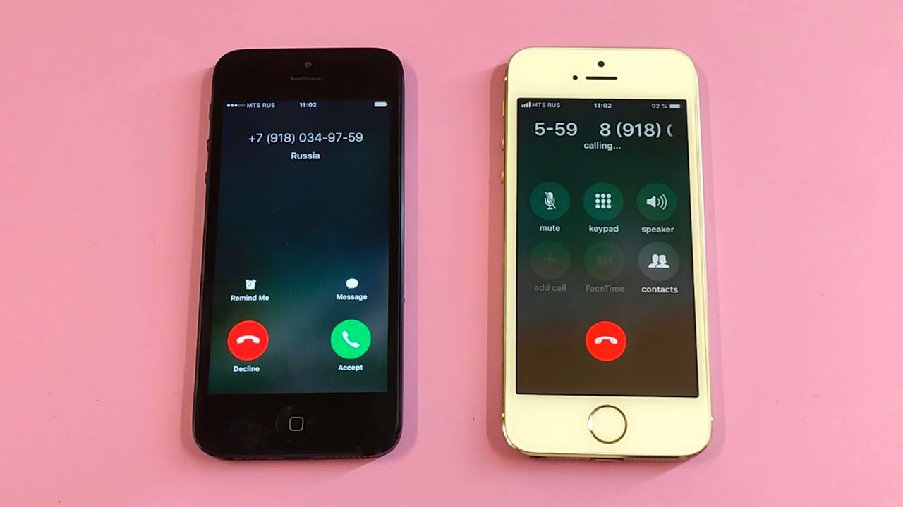 Incoming call & Outgoing call at the Same Time iPhone 5+5s - YouTube