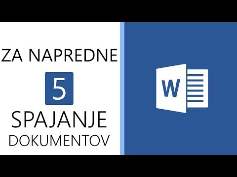 Word za napredne 5 - Spajanje dokumentov | MAIL MERGE