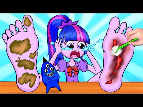 MY LITTLE PONY: How to save Twilight Sparkle's feet? - Garten of Banban | Stop Motion Paper