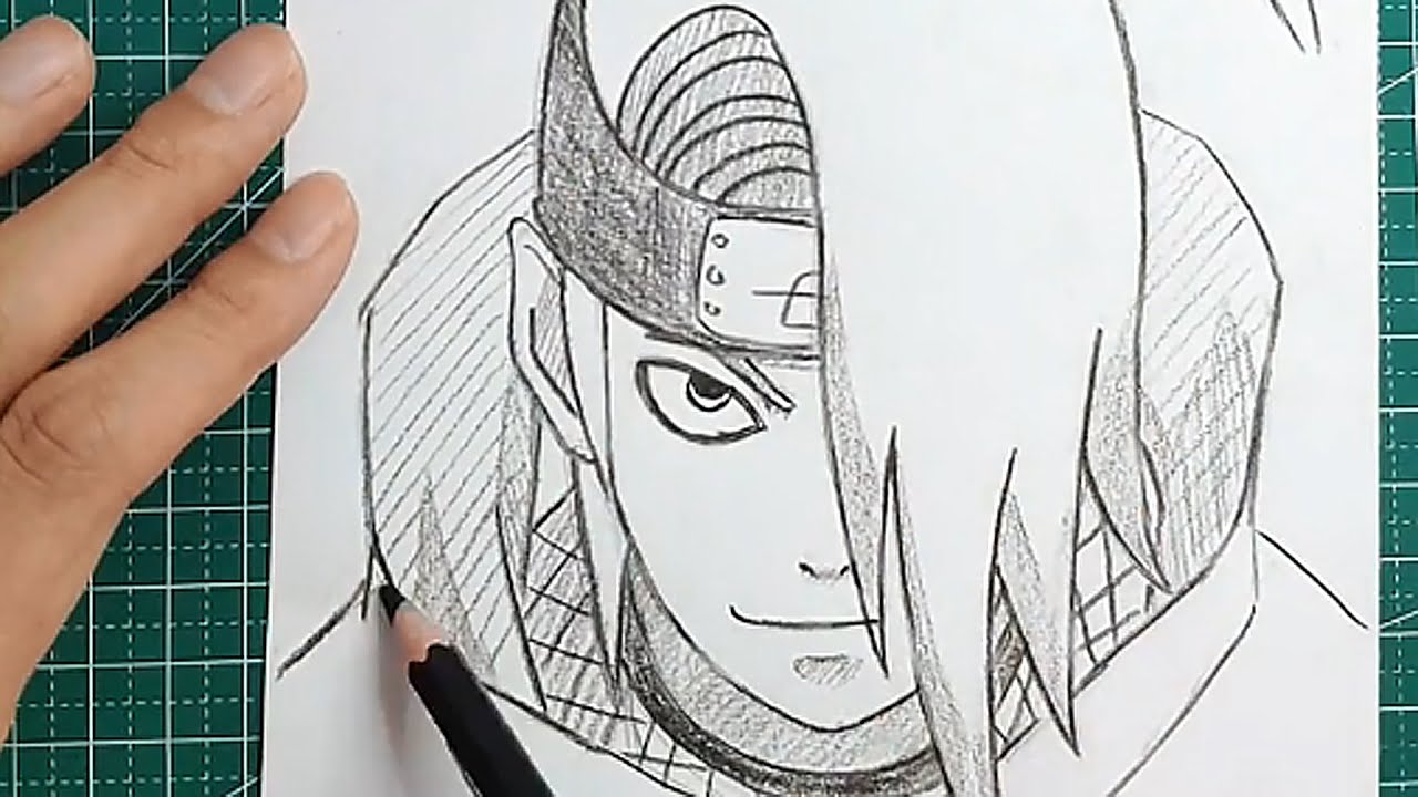 How to draw Deidara step by step [ Akatsuki ] | Character in ...