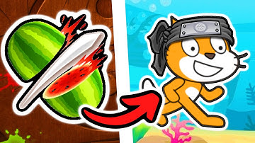 I Made Fruit Ninja REMIX In Scratch