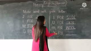 Information Nursery. English. Make Word With Given Letters Update