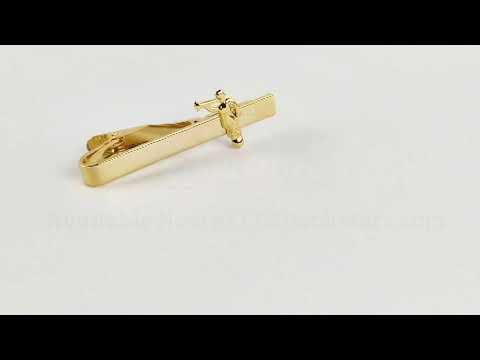 Gold Tie Clip With Diamond