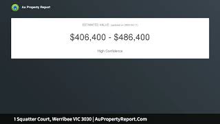 1 Squatter Court, Werribee VIC 3030 | AuPropertyReport.Com